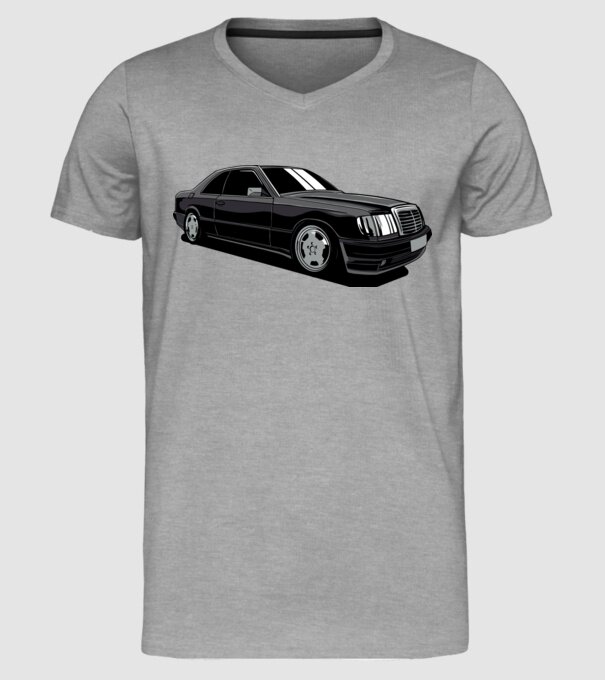 Mercedes model gri pe tricou