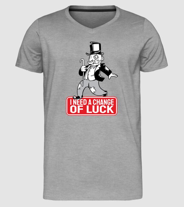 Monopoly - Am nevoie de puțin noroc model gri pe tricou