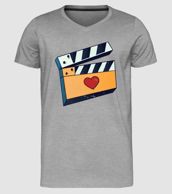 Cinema Film model gri pe tricou