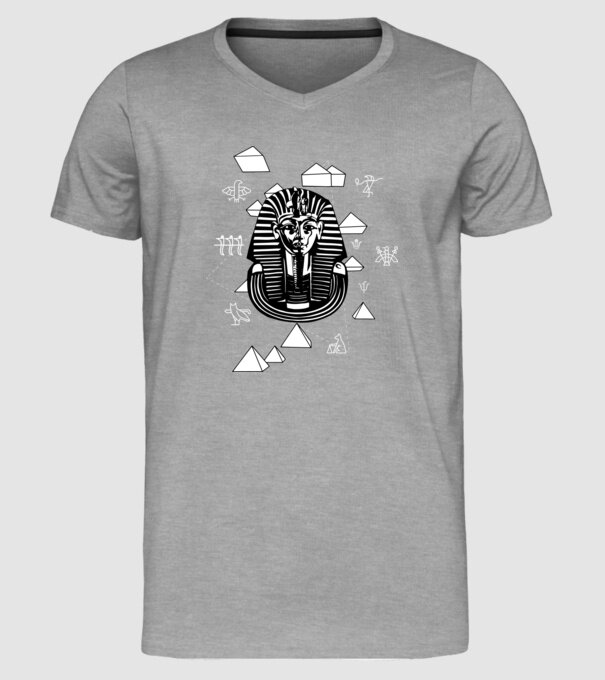 Egiptul Antic Faraon model gri pe tricou