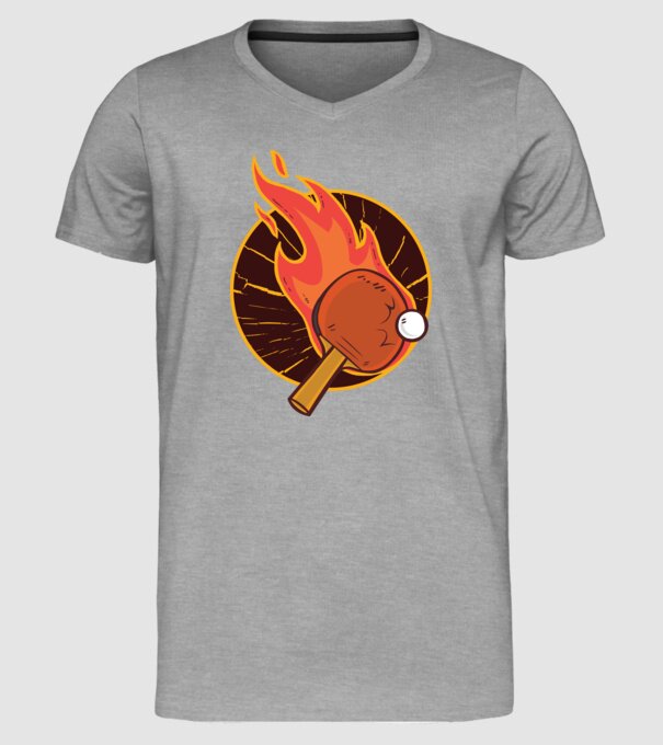Paletă de ping-pong model gri pe tricou