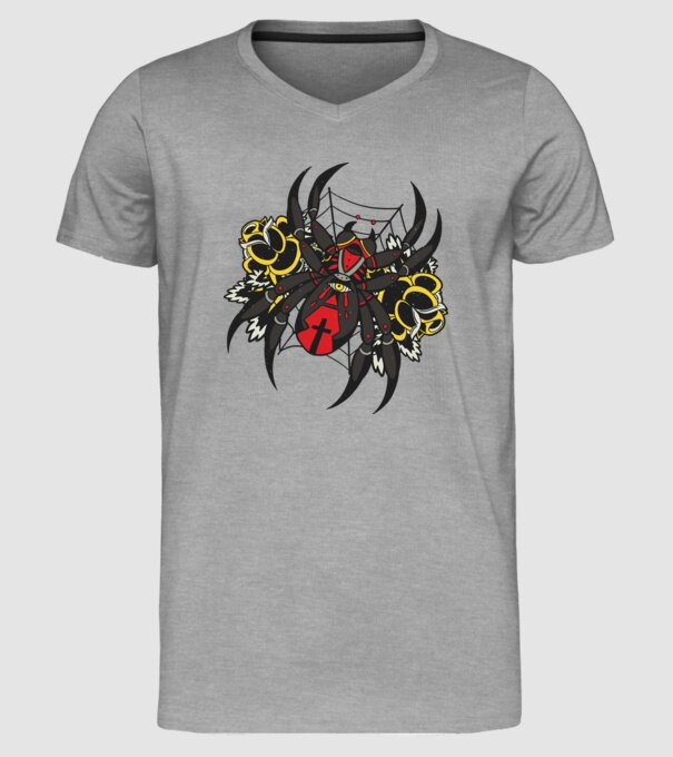 Păianjen model gri pe tricou