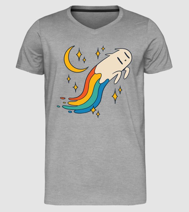 Pisoi zburător model gri pe tricou