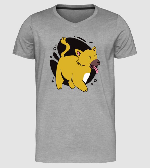 Vulpe model gri pe tricou