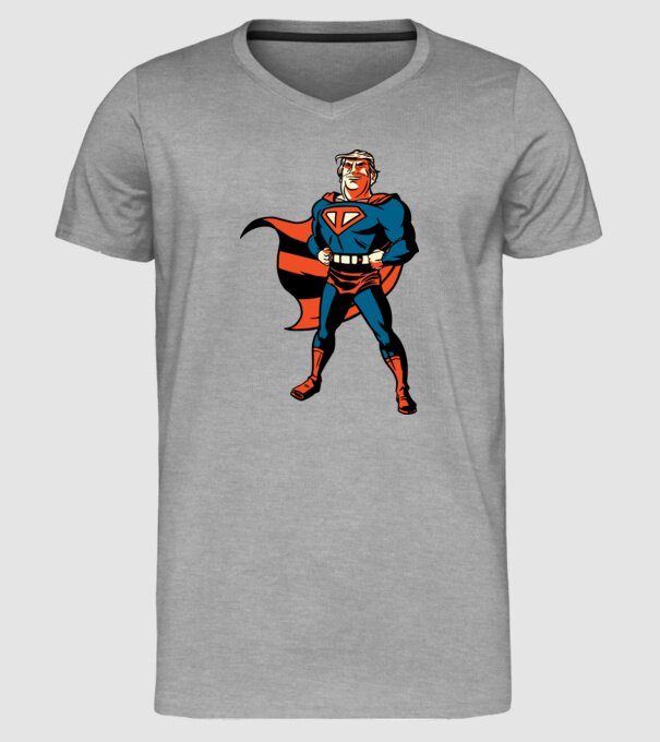Super Trump Usa 2020 model gri pe tricou