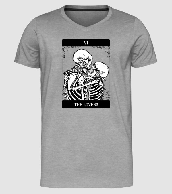 Schelete îndrăgostite model gri pe tricou