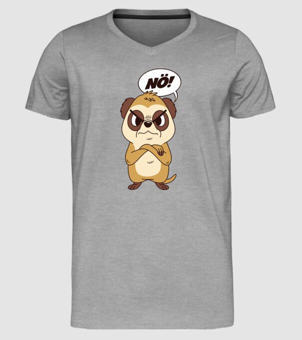 Suricată model gri pe tricou