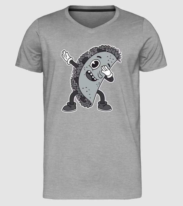Taco DAB model gri pe tricou