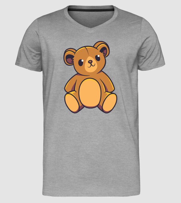 Ursuleț Teddy model gri pe tricou