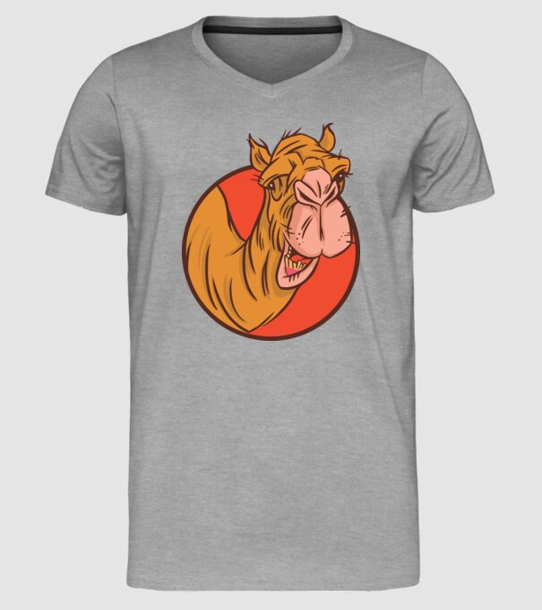 Cămilă model gri pe tricou