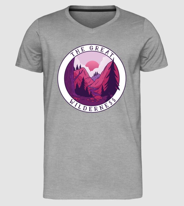 The Great Wilderness model gri pe tricou