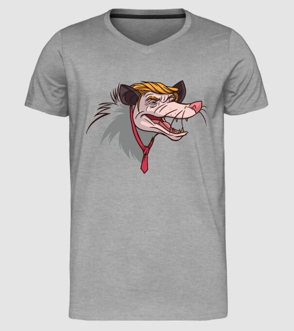 Trump Opossum model gri pe tricou