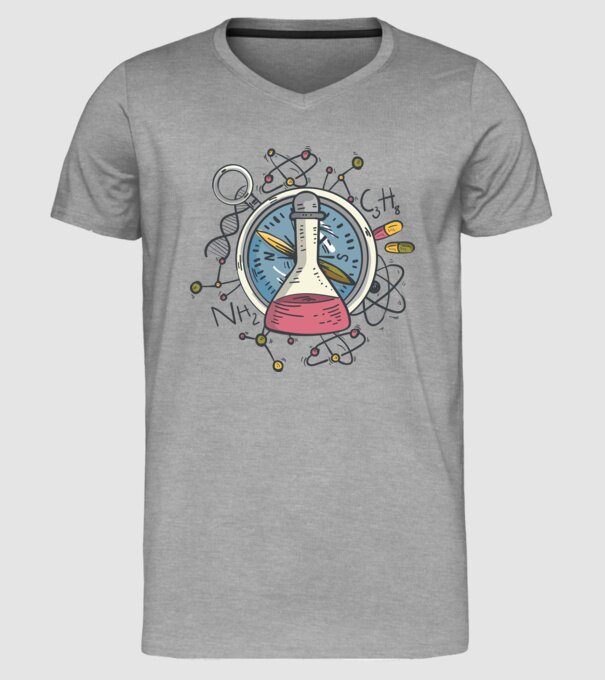 Științific - Chimie model gri pe tricou
