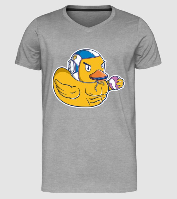 Rață polo pe apă model gri pe tricou