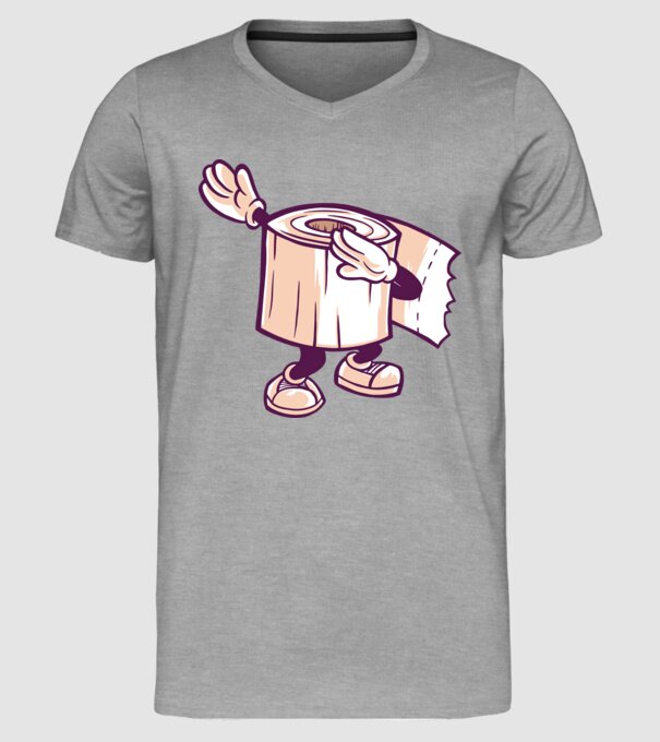 Hârtie igienică DAB model gri pe tricou