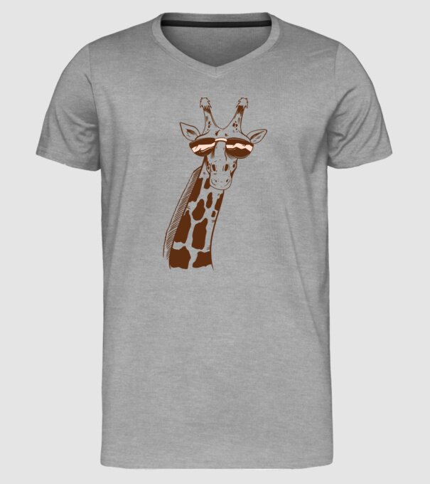 Cap Girafă model gri pe tricou