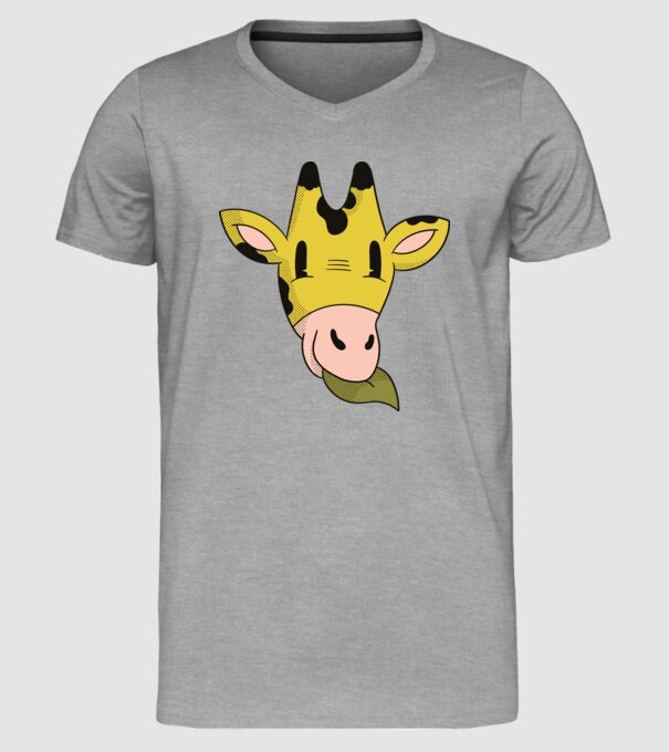Cap Girafă model gri pe tricou