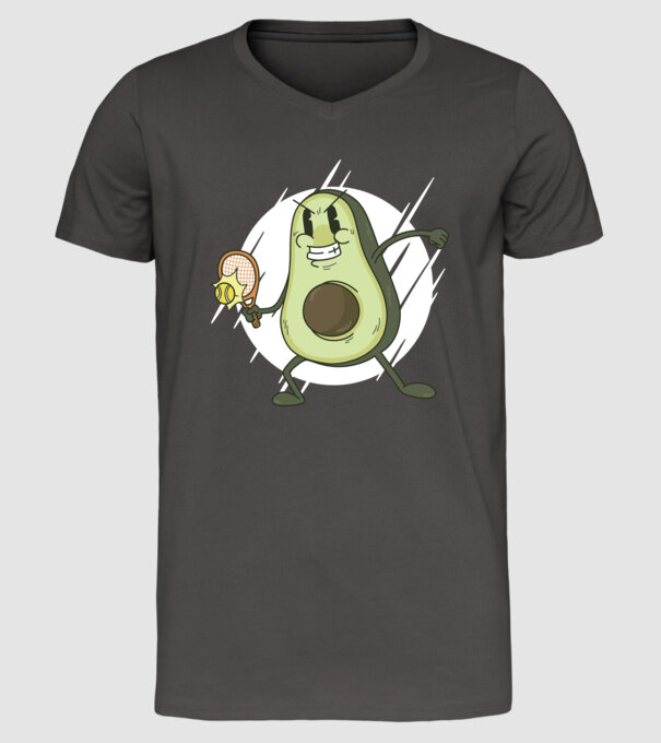 Tenis Avocado model gri închis pe tricou