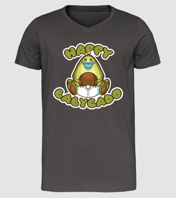 Avocado bebe model gri închis pe tricou