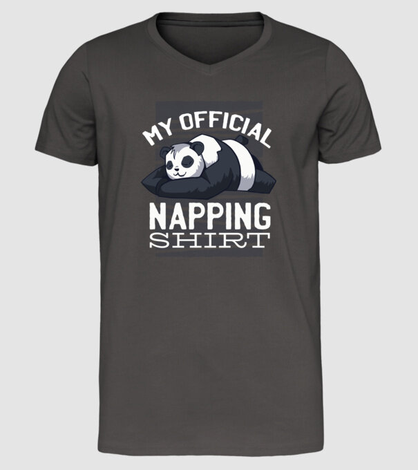 This is my official napping T-shirt, tricou amuzant odihnă model gri închis pe tricou