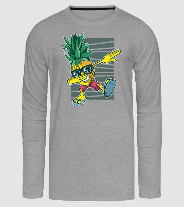 Ananas DAB dans model gri pe tricou