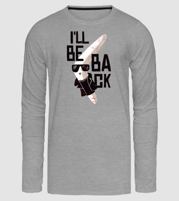'Boomerang - Mă voi întoarce - I''ll be back' model gri pe tricou