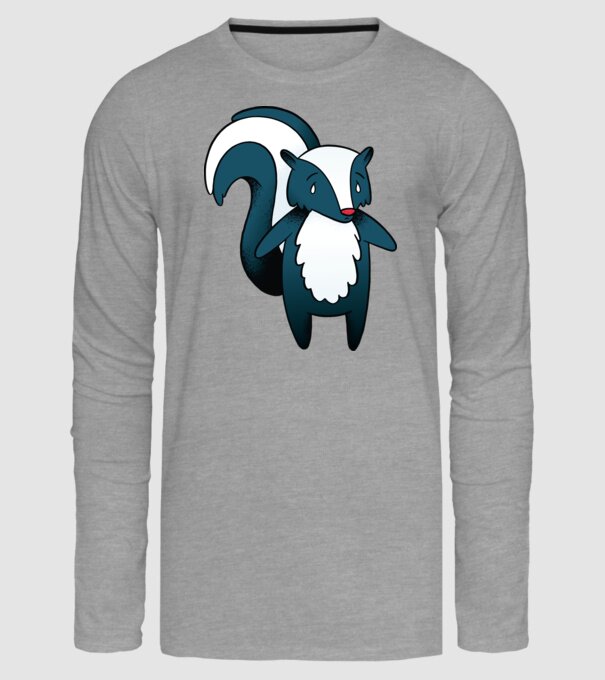 Bursuc puturos model gri pe tricou