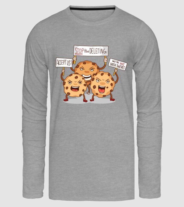 Protest Cookie model gri pe tricou