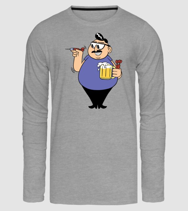 Jucător de darts model gri pe tricou