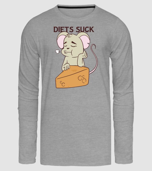 Șoricel diet model gri pe tricou