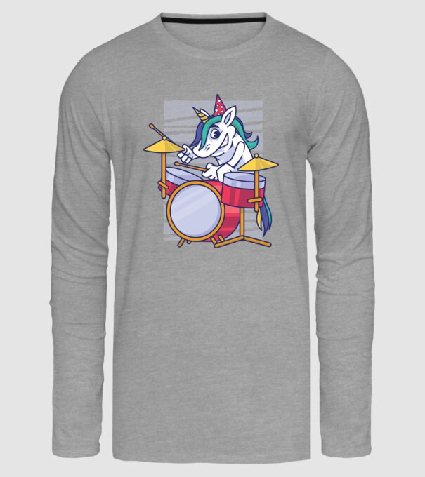 Unicorn Baterist Zi de naștere model gri pe tricou