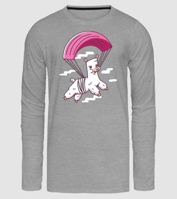 Alpaca parașutist model gri pe tricou