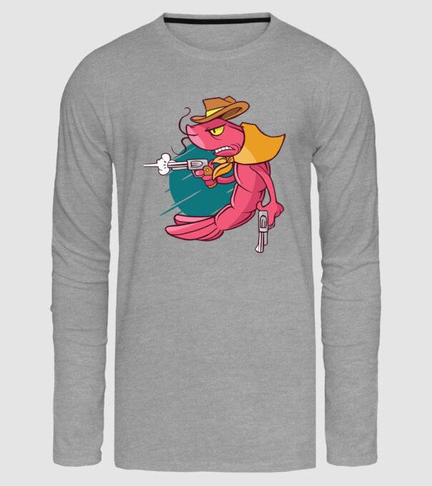 Rac înarmat model gri pe tricou