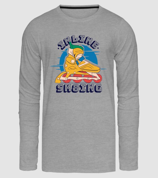 Skate Sk8 model gri pe tricou