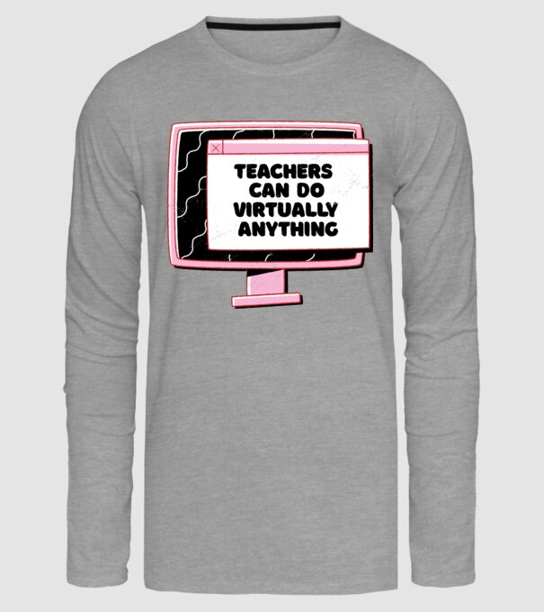 Home Office Pentru profesori model gri pe tricou