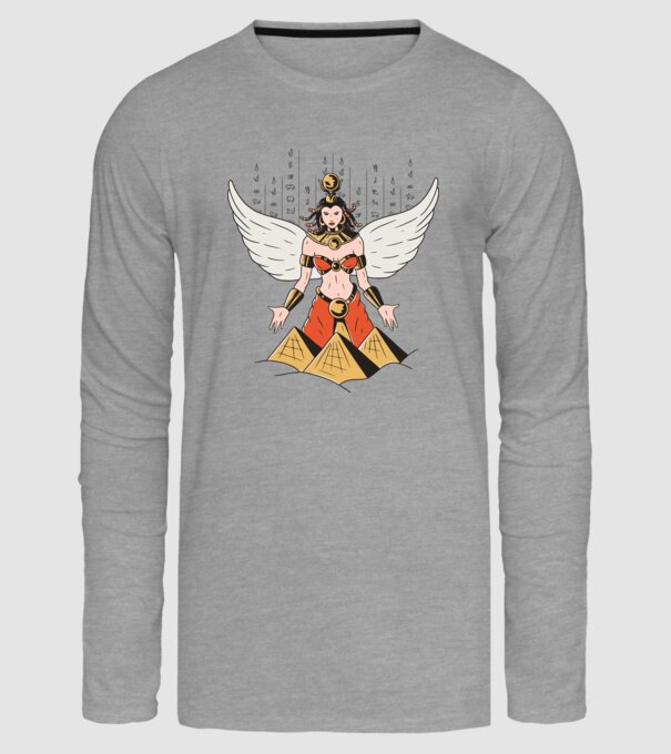 Zeița Isis model gri pe tricou