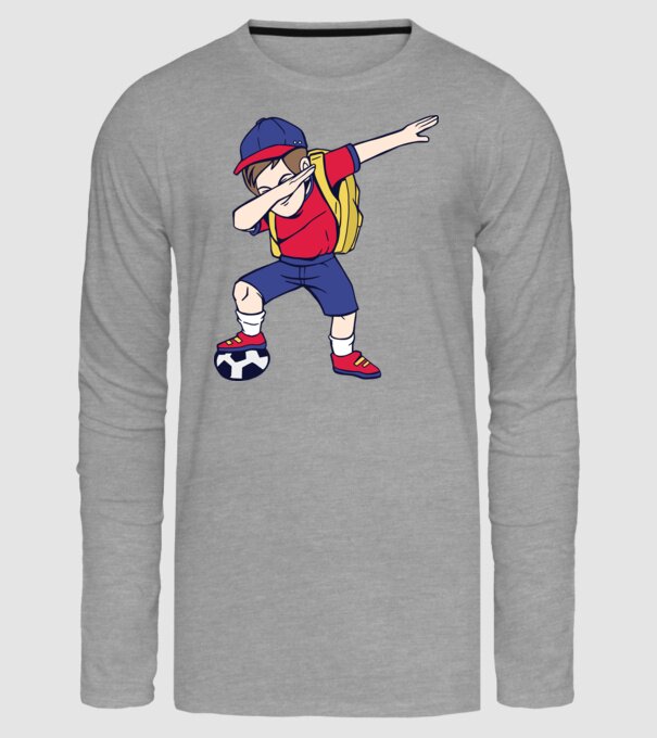 Școlar Fotbalist DAB model gri pe tricou