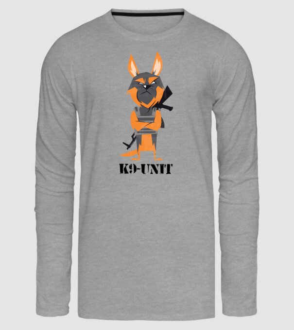 Unitatea K9 - Câine polițist model gri pe tricou