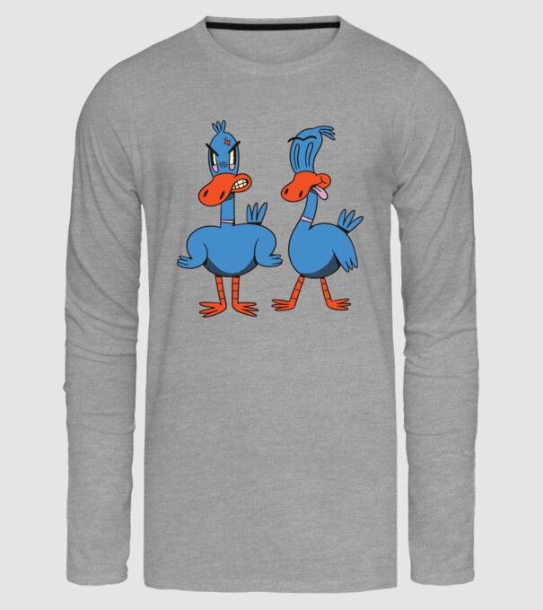 Rațe model gri pe tricou