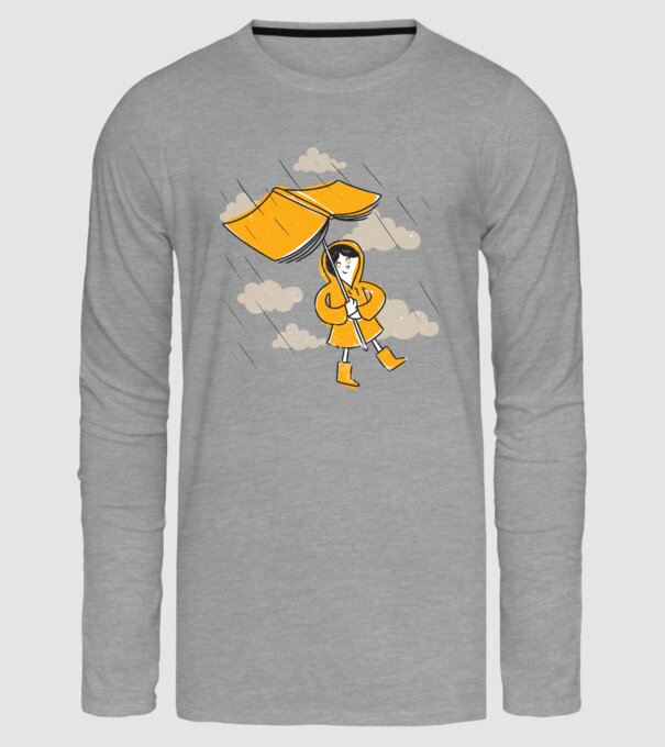 Umbrelă Carte model gri pe tricou