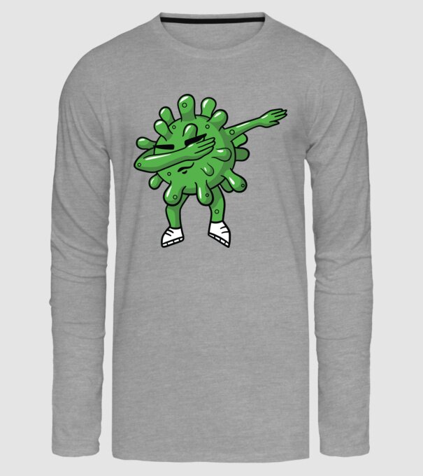 Coronavirus DAB dans model gri pe tricou