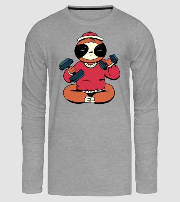 Antrenament Leneș model gri pe tricou