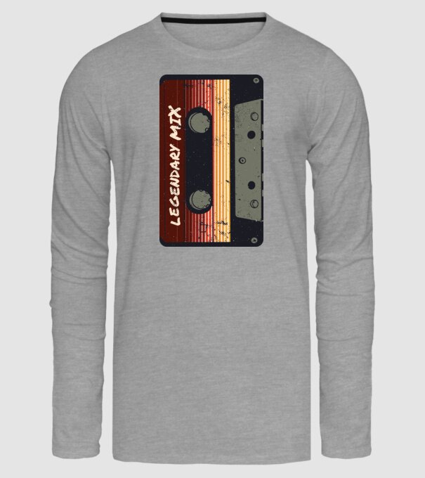 Casetă Legendary Mix model gri pe tricou