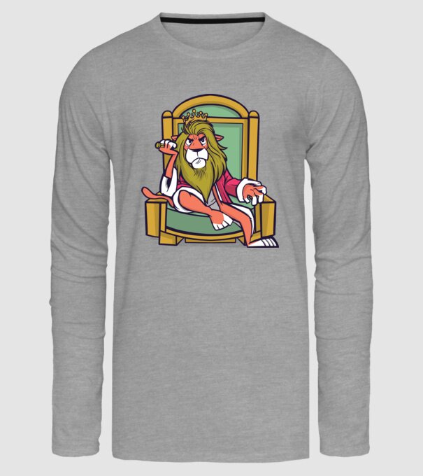 Lion King model gri pe tricou