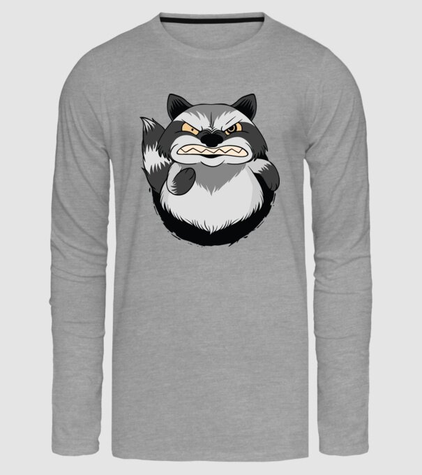 Raton furios model gri pe tricou