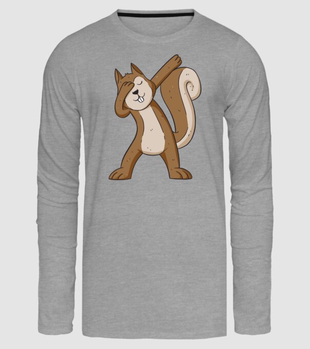 Veverița DAB model gri pe tricou