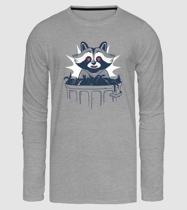 Raton model gri pe tricou