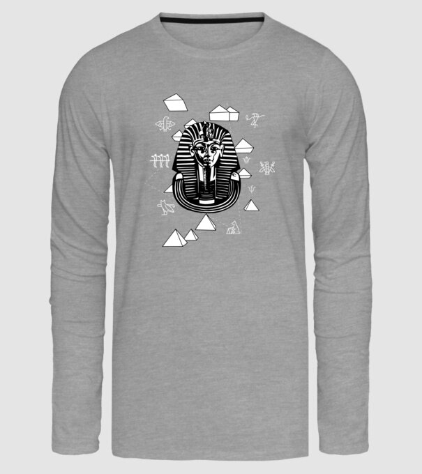 Egiptul Antic Faraon model gri pe tricou