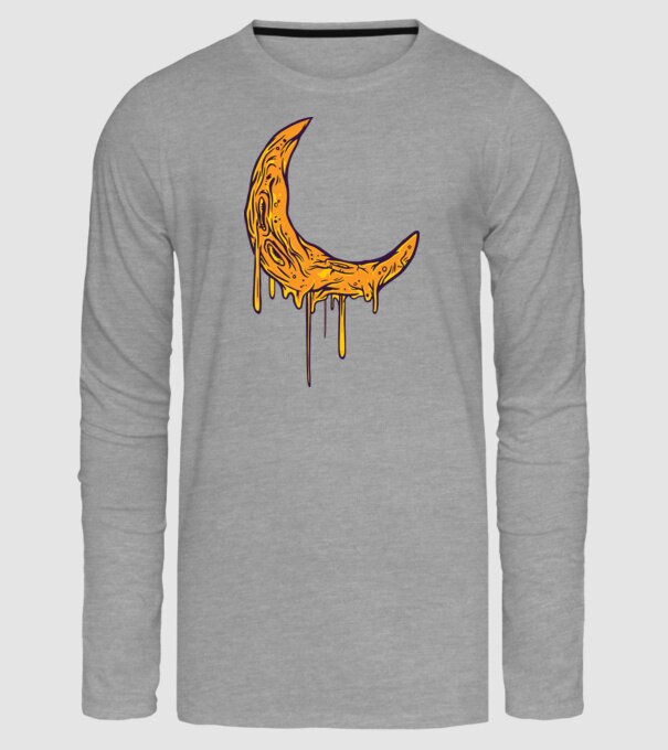 Luna topindu-se model gri pe tricou