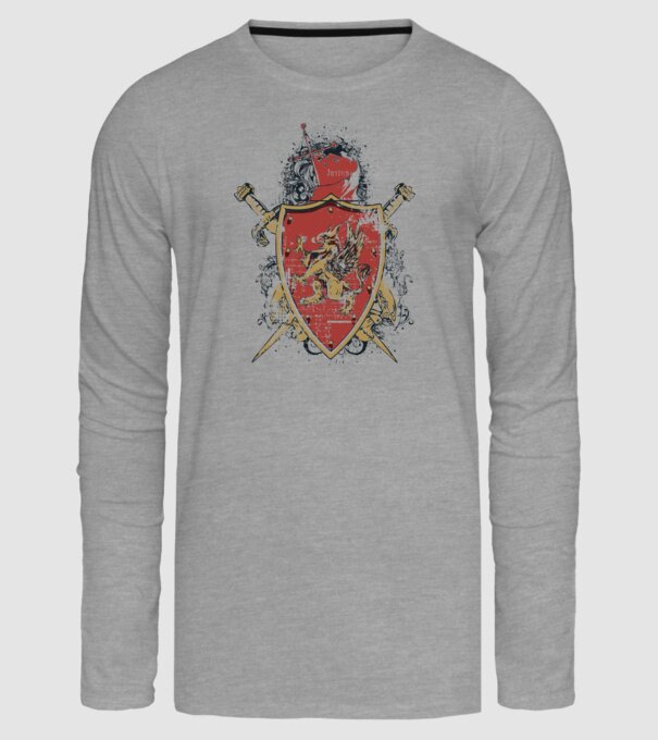 Scut model gri pe tricou